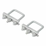U-beugel vierkant 60mm voor neuswielklem - set van 2 stuks in blister