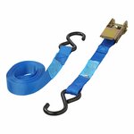 Spanband blauw met ratel + 2 haken 5 meter