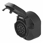 Stekkerdoos 13-polig type Jaeger met micro switch in blister