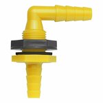 Watertank doorvoer haaks met tules 10x12mm in blister