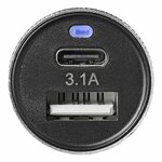 USB lader type A + C 2-weg 12V/24V 3100mA