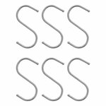 S-haak  dia 4mm 6,5x7,5cm 6 stuks in blister