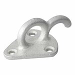 Touwhaak metaal met oog 70x45mm 5 stuks in blister