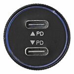 USB snellader type C 2-weg 12V/24V 3100mA