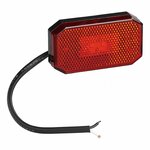 Markeringslamp 12/24V rood 80 x 44 mm LED