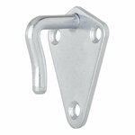 Touwhaak metaal 40x45mm gelast 10 stuks in blister