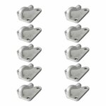 Touwhaak metaal 40x45mm 10 stuks in blister