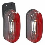 Breedtelicht LED rood/wit links