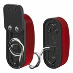 Breedtelicht LED rood/wit rechts