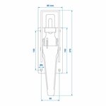 Spansluiting Tico 270x80mm
