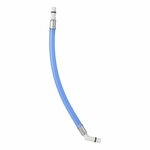 Flexibele slangaansluiting 25 cm blauw 45 tule