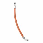 Flexibele slangaansluiting 25 cm rood 45 tule