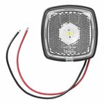 Markeringslamp 9-30V wit 61 x 61 mm LED