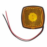 Zijmarkeringslamp 9-30V oranje 61 x 61 mm LED