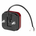 Markeringslamp 12/24V rood 65 x 65 mm LED