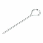 Tentharing 19cm aluminium met oog 10 stuks in polybag