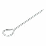 Tentharing 19cm aluminium met oog 10 stuks in polybag