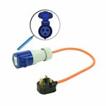 Verloopkabel 40cm van UK stekker naar CEE