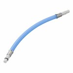 Flexibele slangaansluiting 25 cm blauw in polybag