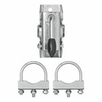 Klem 48mm voor neuswiel + 2x U-beugel 60/70mm