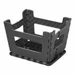 Opstapje S met anti-slip kunststof 29 x 21,5 x 22 cm opvouwbaar