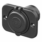 USB snellader inbouw met montageplaat 2-weg 12/24V 3A type A + C