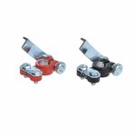 Accupoolklemmen set (+) en (-) met snelsluiting rood/zwart in blister