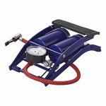 Voetpomp dubbele cilinder met manometer