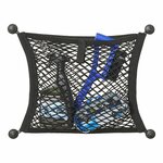 Opbergnet elastisch dubbel 40x34cm met zelfklevende en schroefbevestiging