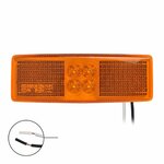 Zijmarkeringslamp 12/24V oranje 110x40mm LED in blister