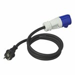 Verloopkabel 150cm 3x2,5mm² van Schuko stekker naar CEE