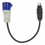 Verloopkabel 40cm 3x1,5mm² van Zwitserse stekker naar CEE
