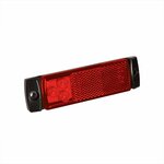 Markeringslamp 12/24V rood 126x30mm LED in blister
