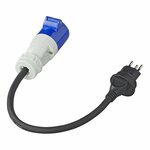 Verloopkabel 40cm 3x2,5mm² van Zwitserse stekker naar CEE