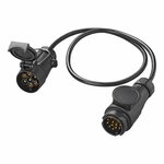 Verloopkabel 80cm van 13- naar 7-polig in blister