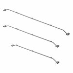 Afdekzeilbeugel metaal uitschuifbaar 140,5-208cm voor aanhangerzeil