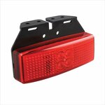 Markeringslamp 12/24V rood 110x40mm LED met houder in blister
