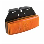 Zijmarkeringslamp 12/24V oranje 110x40mm LED met houder in blister