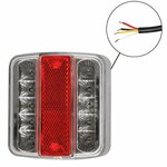 Achterlicht 4 functies 98x105mm 14LED in blister