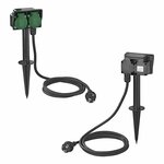 Tuinspies Schuko 2-voudig 2M 3x2,5mm²