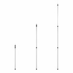 Tentstok telescopisch 3-delig 106 - 280 cm