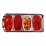 Achterlicht 6 functies 222x100mm links in blister