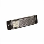 Markeringslamp 12/24V wit 126x30mm LED in blister