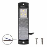 Markeringslamp 12/24V wit 126x30mm LED in blister