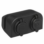 Opbouw kit: stekkerdoos DIN + USB poort dubbel type A 2x2100mA