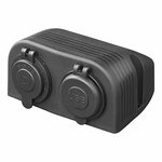 Opbouw kit: 12V stekkerdoos + USB snellader type A + C 2-weg 3A