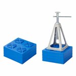 Onderlegplaten stapelbaar 21x21x3,3cm - set van 4 stuks
