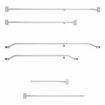 Afdekzeilbeugel aluminium uitschuifbaar 108-146cm voor aanhangerzeil
