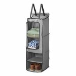 Organizer 4-vaks 34 x 34 x 96 cm met ritsvak + 7 mm keder