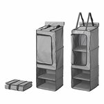 Organizer 4-vaks 34 x 34 x 96 cm met ritsvak + 7 mm keder